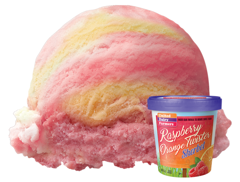 Raspberry Orange Twister Sherbet UDF