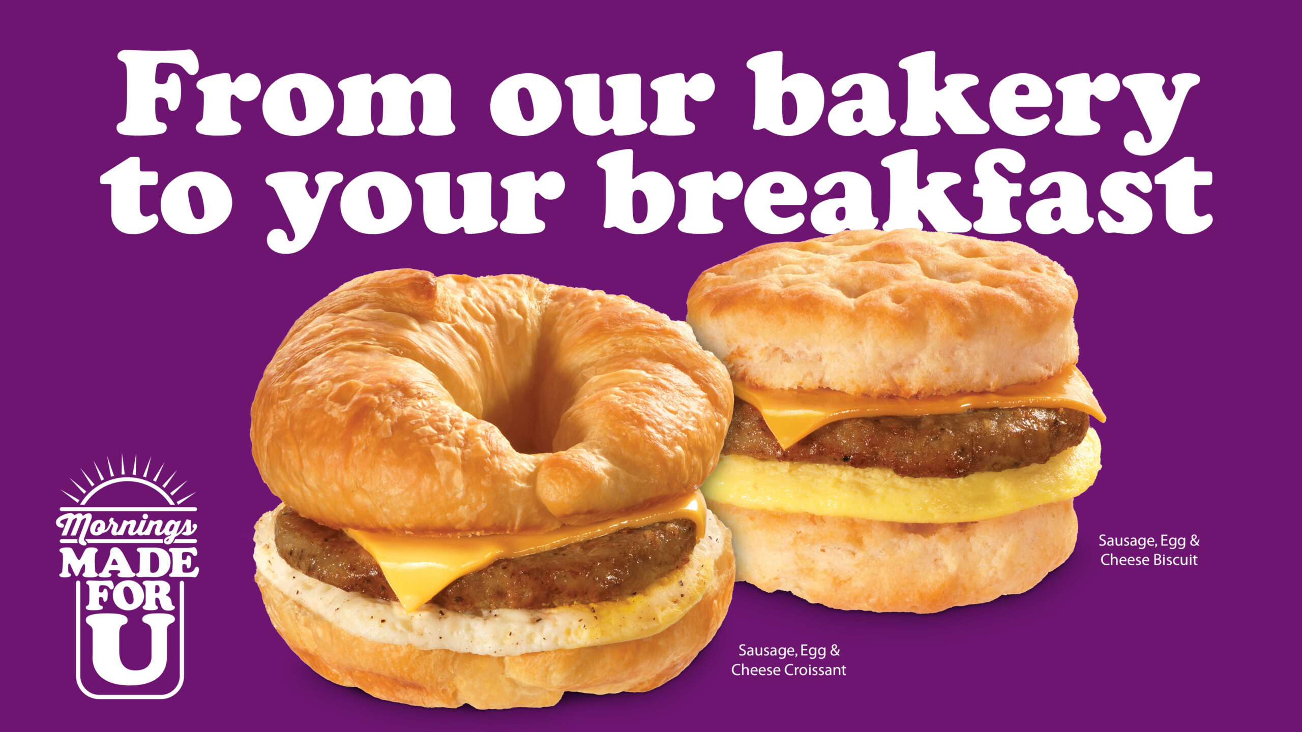 Hot breakfast sandwiches - From our bakery to your breakfast
