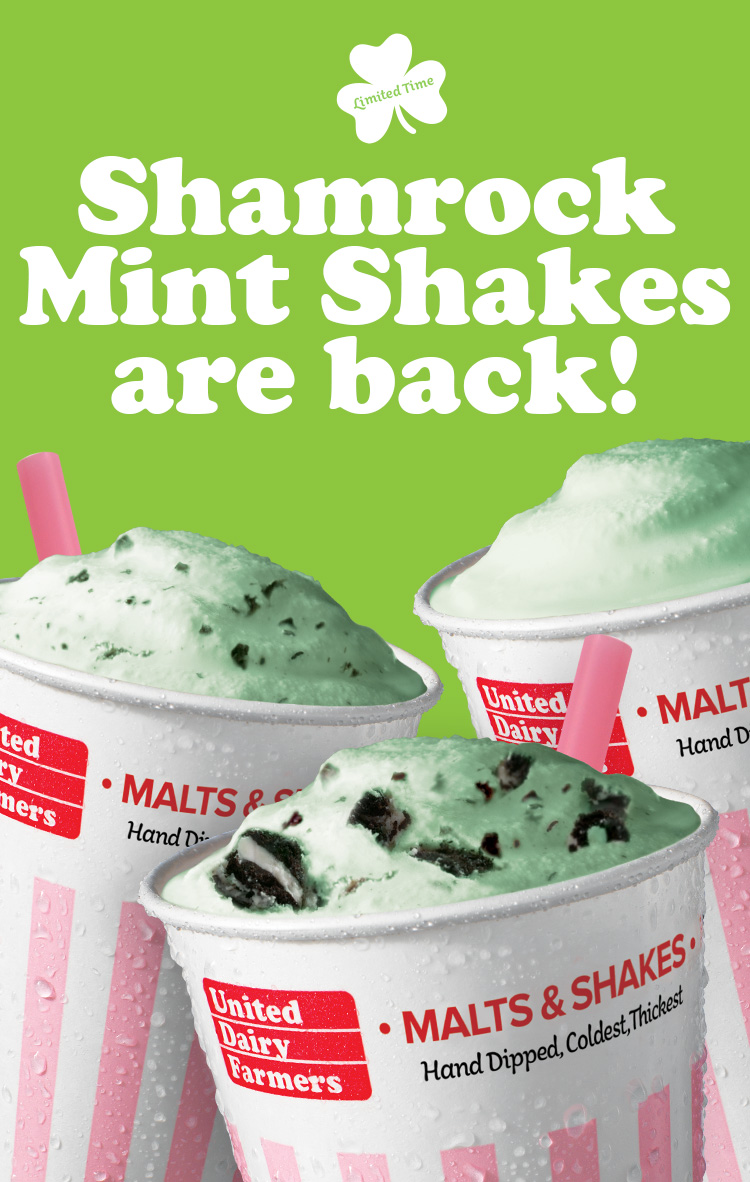Shamrock Mint Shakes are back!