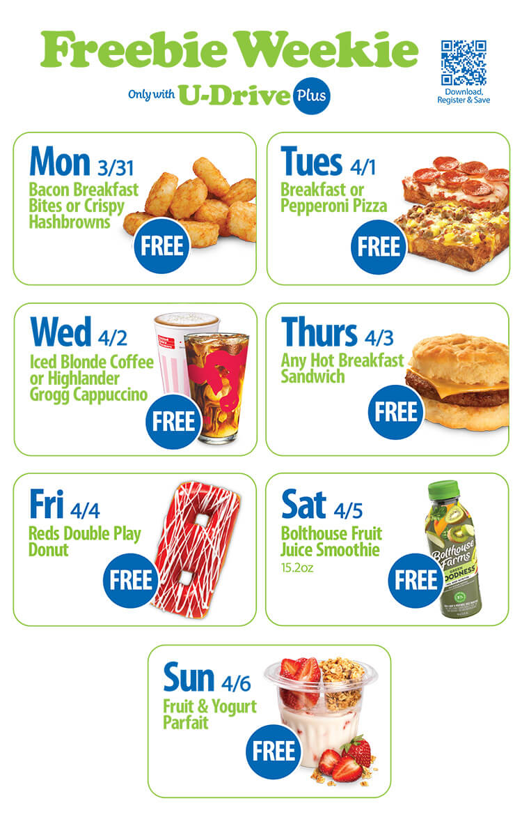 Freebie Weekie 2025 Schedule