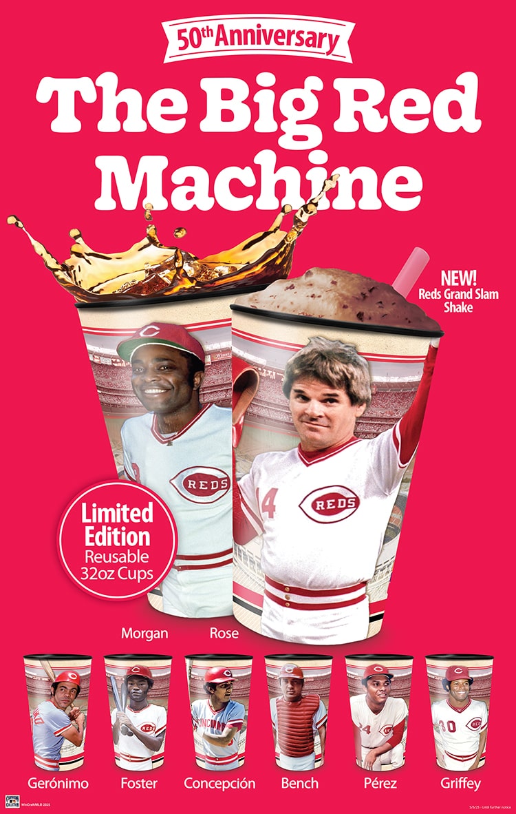 50th Anniversary of The Big Red Machine Limited Edition Reusable 32oz Cups