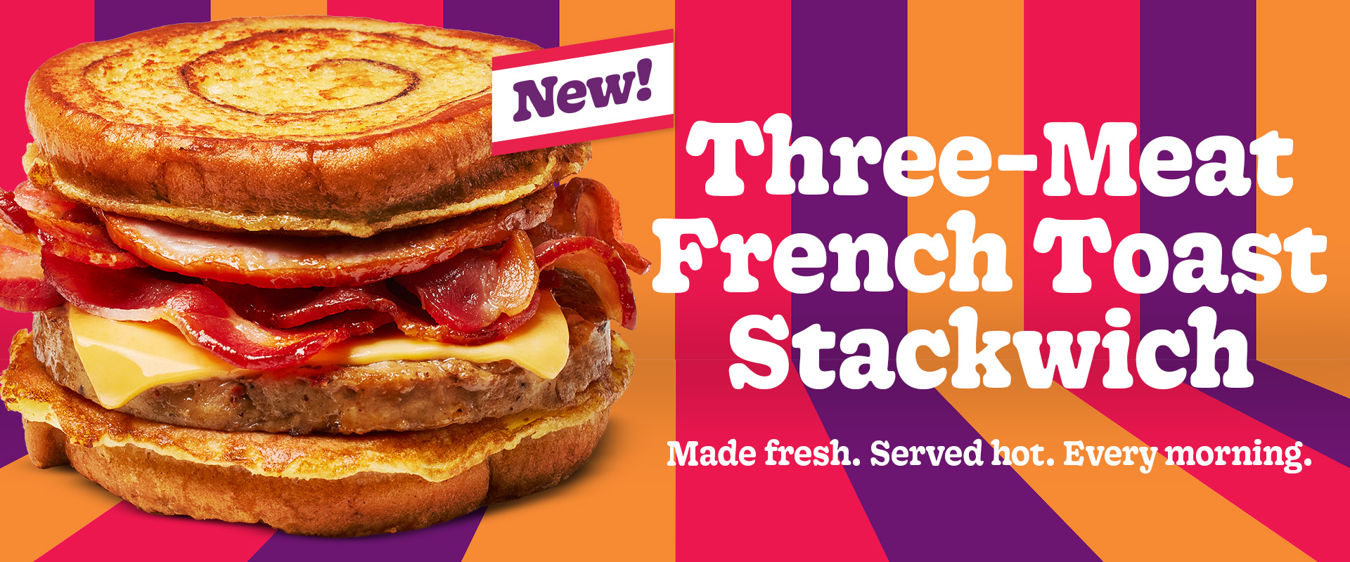 Three-Meat French Toast Stackwich