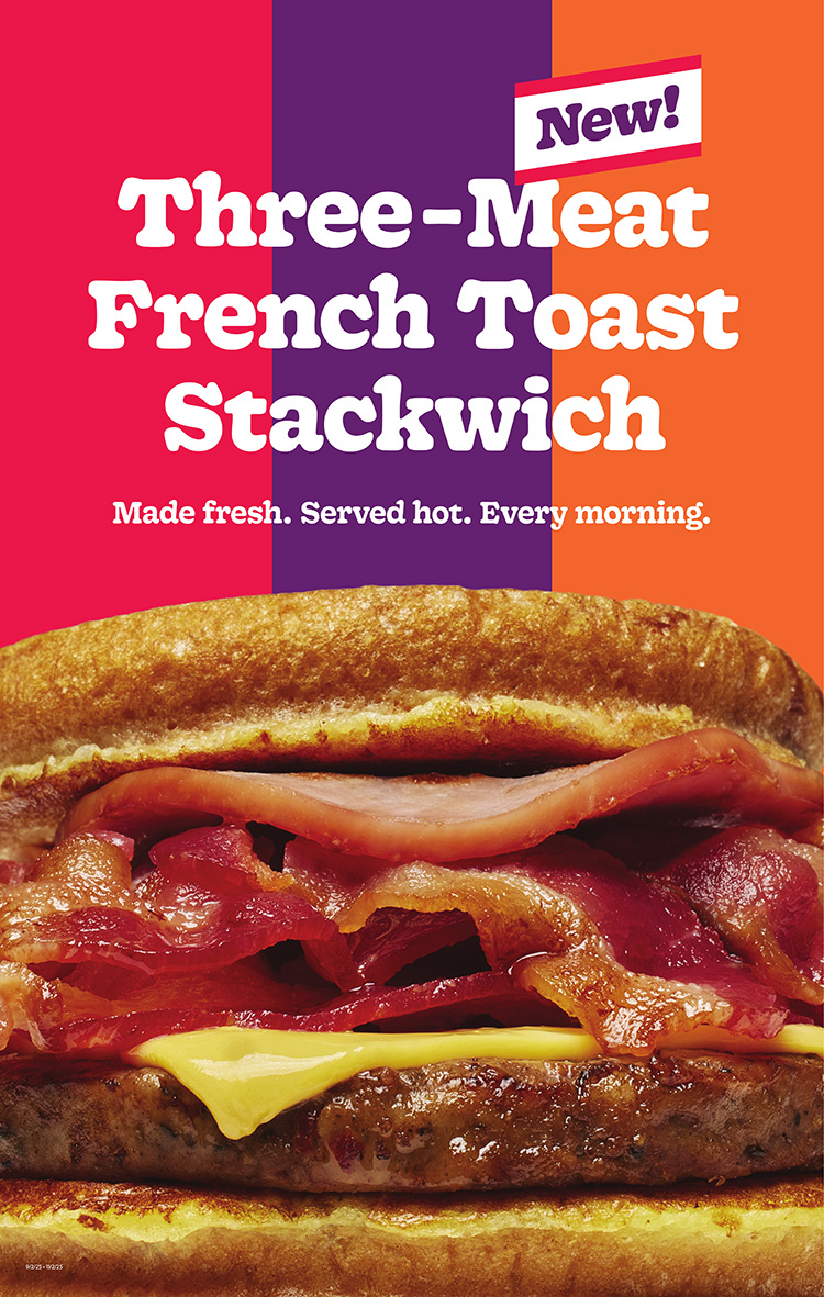 Three-Meat French Toast Stackwich